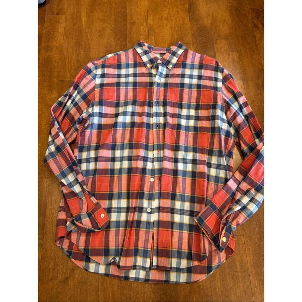 Men’s summer plaid shirt by J.Crew size large spring/easter